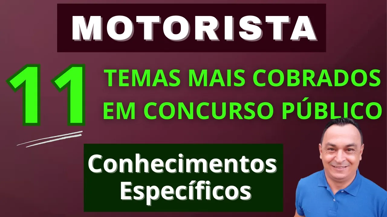 É ISSO QUE CAI NA PROVA. GABARITO COMENTADO PASSO A PASSO. SIMULADO. MOTORISTA. CONTEÚDO ESPECÍFICO.