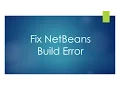 Fix Build Error in Netbeans