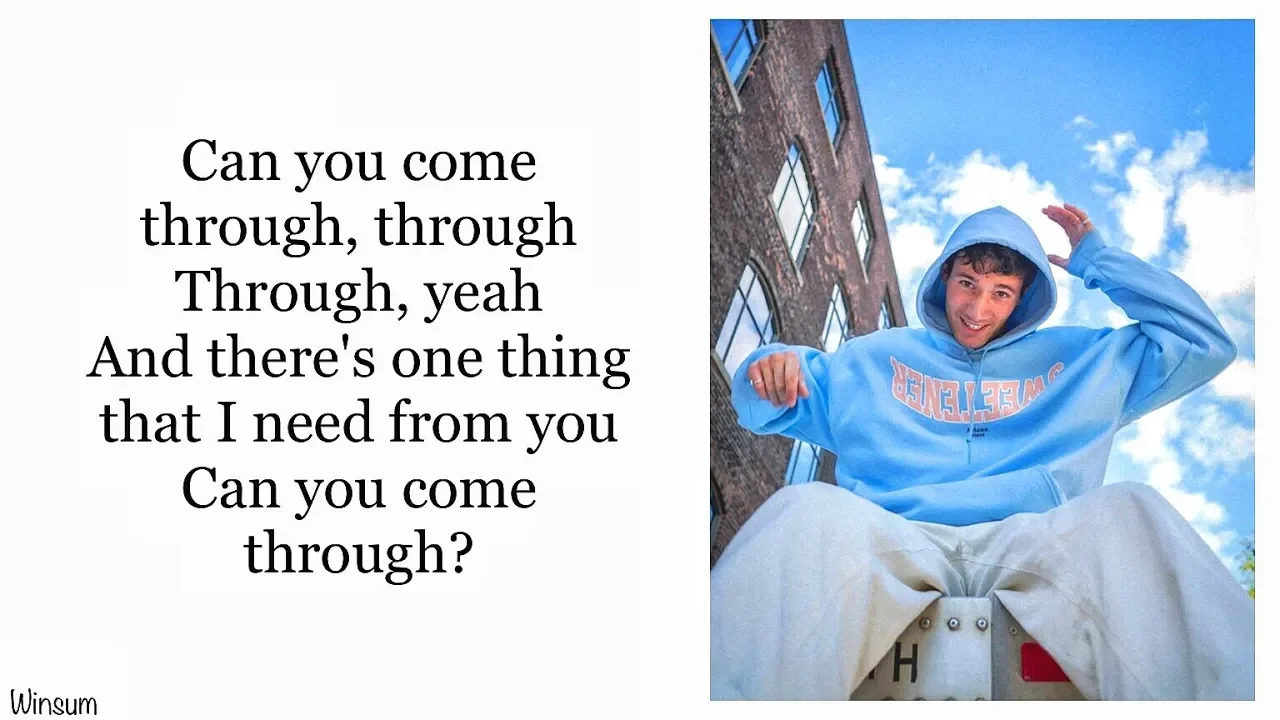 Jeremy Zucker - comethru (Lyrics)