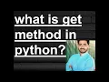 what is get method in python cgi programming