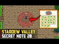 Green Arrows and Red Circle Note Stardew Valley Secret Note