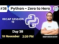 Python Zero to Hero Day 38 45 Days Free Classes Dixit Bytes