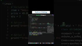 Python F-Strings vs Concatenation Which is Better