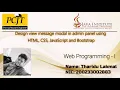 Design view message modal in admin panel using HTML CSS JavaScript and Bootstrap Task 47