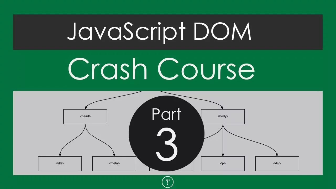 JavaScript DOM Crash Course - Part 3