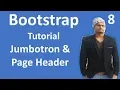 Bootstrap tutorial for beginners Jumbotron and page header in bootstrap