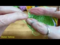 Invisible decrease back loop left handed