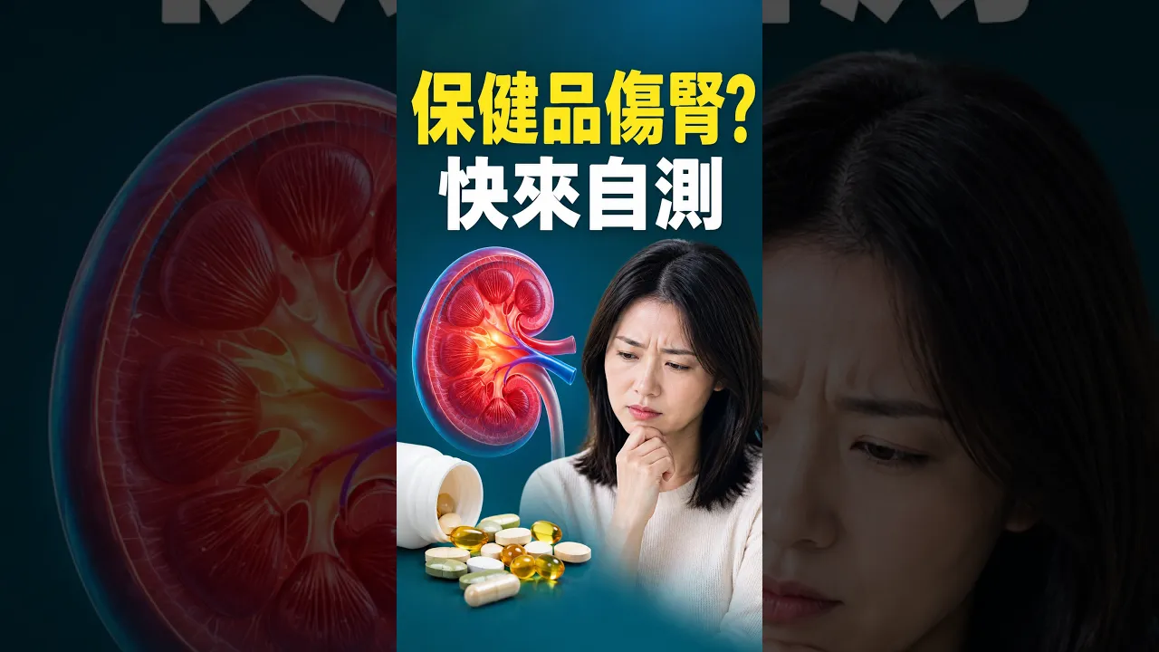 你吃的保健品可能會傷腎?來自測一下!