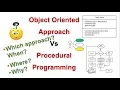 OOAD-5 Object Oriented Approach Vs Programming simplified