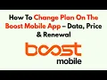 How To Change Plan On The Boost Mobile App - Data Price Renewal