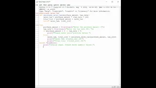 Calculate Sales Tax in Python