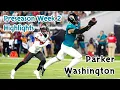 Parker Washington Highlights | Preseason Week 2, 2024