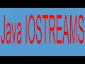 java Iostreams ByteStream