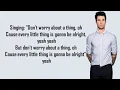 Download Lagu Maroon 5 - Three Little Birds (Lyrics)