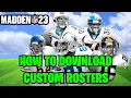 How to Download Custom Rosters In Madden 23 for your Franchise