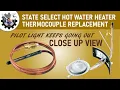 Replace State hot water heater thermocouple