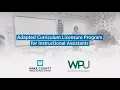 WPU s Teacher Adapted Curriculum Licensure Program