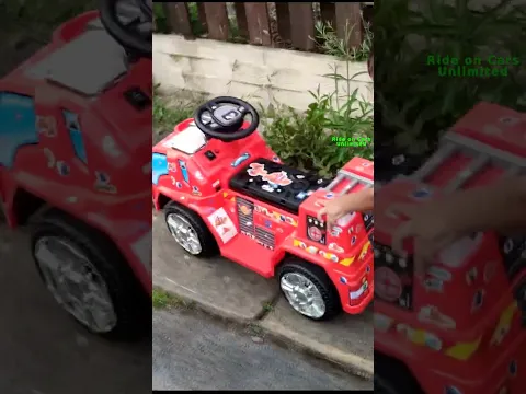 Little Boy Back Road Fire Engine  #shorts