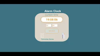 Create an alarm clock Use ONLY vanilla javascript