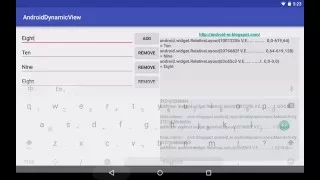 Add and Remove view dynamically with inside