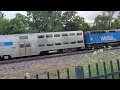 Outbound Union Pacific Northwest Line train at Edison Park 2026