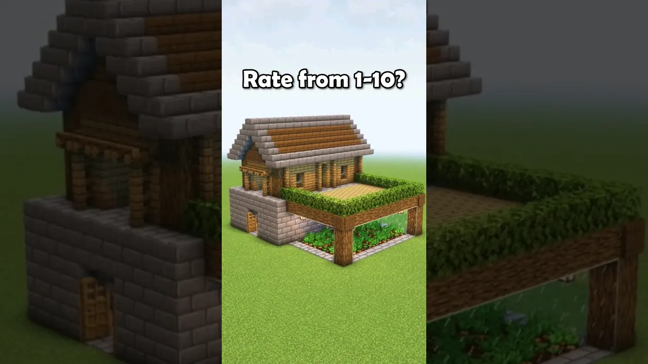 Minecraft: Ultimate Starter House Build! ⚒️ #minecraft #shorts