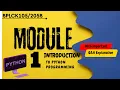 Intro to Python Programing IMPORTANT QUESTIONS MODULE 1 VTU PYQ MQP