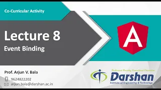 Angular Workshop Lecture 08 Event Binding in Angular