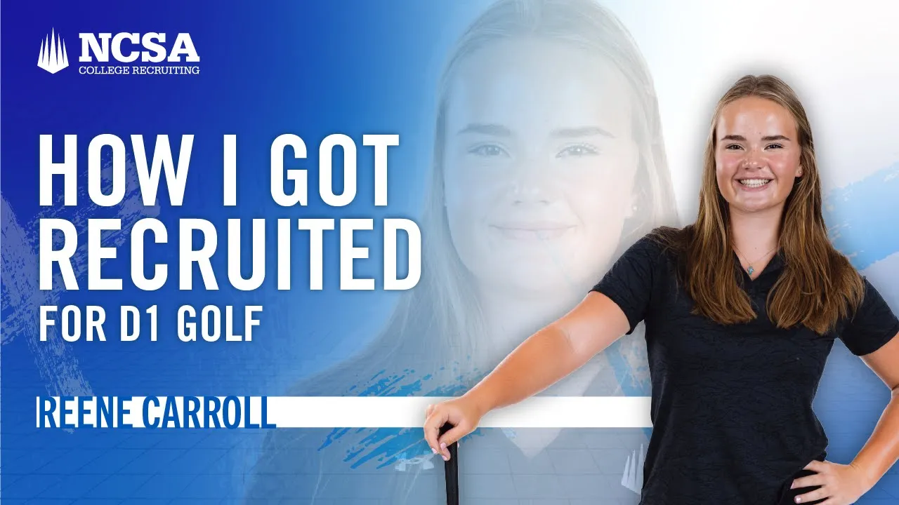 NCSA College Recruiting — Reene Carroll's College Commitment Journey with NCSA (YouTube video ad)