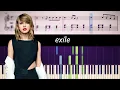 Download Lagu How to play piano part of Exile by Taylor Swift and Bon Iver