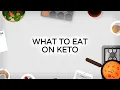 Keto Cooking Keto Food List