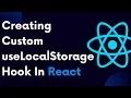 ReactJS Tutorial 81 Creating Our Own useLocalStorage Hook In ReactJS