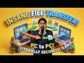 Moving file between computer on the same network without the hassle of USB drives or cloud uploads