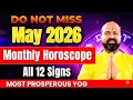 May 2026 Monthly Horoscope for all 12 signs Jupiter 2026 Transit