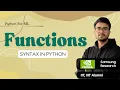 1 9 2 Function Syntax in Python Function vs Method Hindi