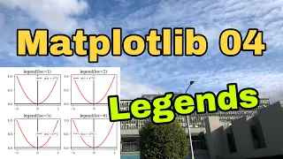 Ep15 Matplotlib basic - Part 4 Legends