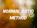 Normal Ratio Method of missing data