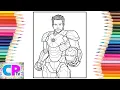 Tony Stark as a Iron Man Coloring -