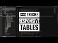 Css tricks - responsive tables