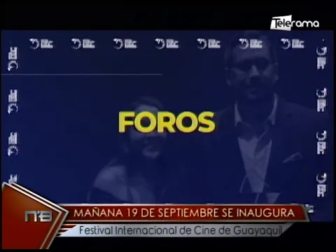 Mañana 19 de septiembre se inaugura festival internacional de cine de Guayaquil