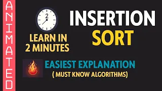 Insertion Sort Explained in Hindi Animated Example Must Know Algorithms Ep 7