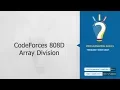 CodeForces 808D - Array Division