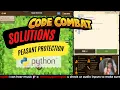 CodeCombat Python Peasant Protection