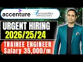 Download Lagu Urgent Hiring | Accenture, BEL Hiring 2025, 2024, 2023 | Trainee Engineer