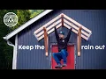 Stopping the LEAK with a TIMBER FRAME AWNING