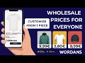 Wordans Wholesale Prices For Everyone - Customization From 1 Piece E