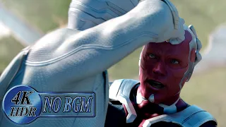 wandas vision helps white vision recover his memories fight scene no bgm wandavision