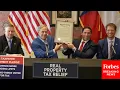 Gov Greg Abbott Briefs Press On New Texas Property Tax Relief Efforts