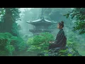 Peaceful Space on Rainy Day - Japanese Zen Music Meditation, Healing, Deep Sleep, Stress Relief