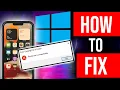 HOW TO FIX The device is unreachable Error While Transferring From iPhone to PC